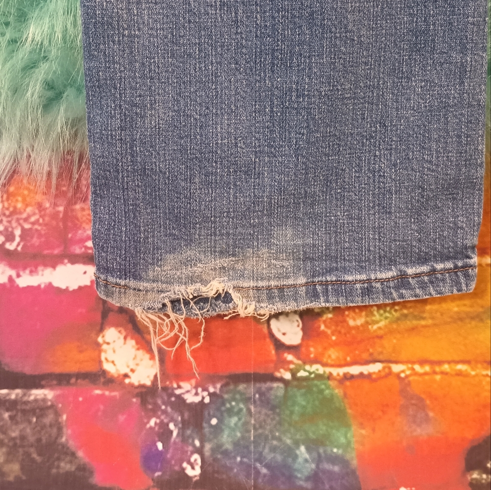 Levi's Blue Slender Bootcut 526 Jean Size 10 M - Picture 15 of 16